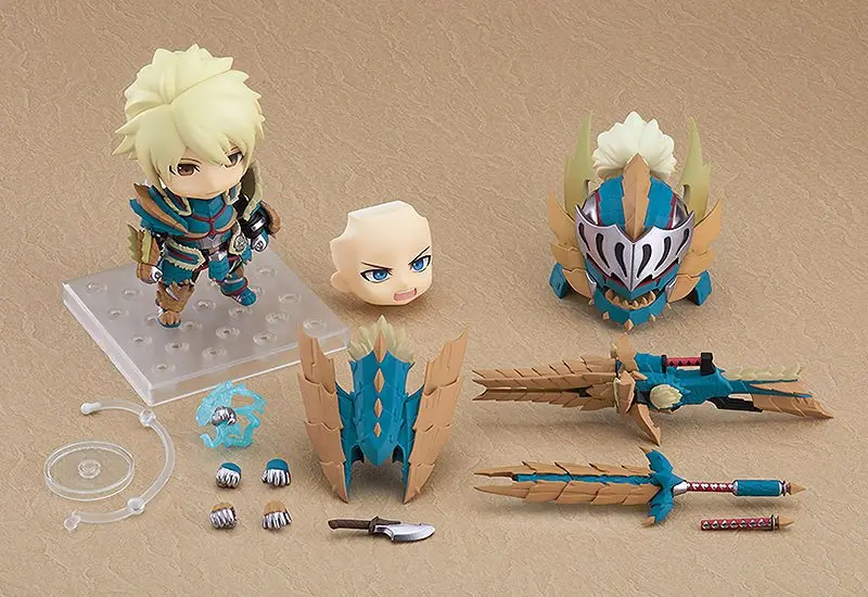 Monster Hunter World Iceborne Nendoroid Action Figure Hunter Male Zinogre Alpha Armor Ver. DX 10 cm product photo
