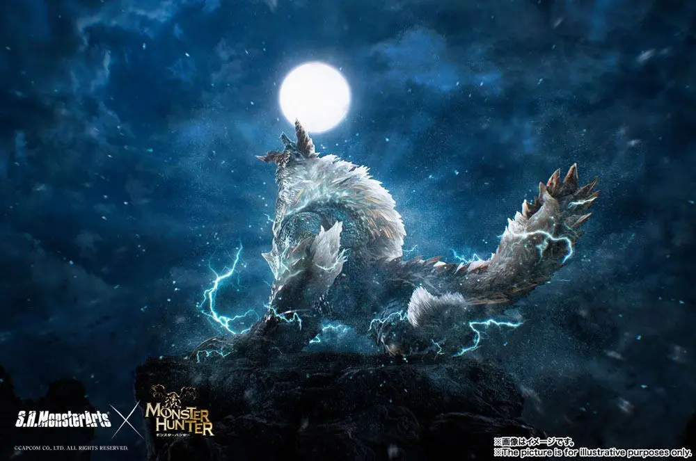 Monster Hunter World Iceborne S.H. MonsterArts Action Figure Zinogre 29 cm product photo