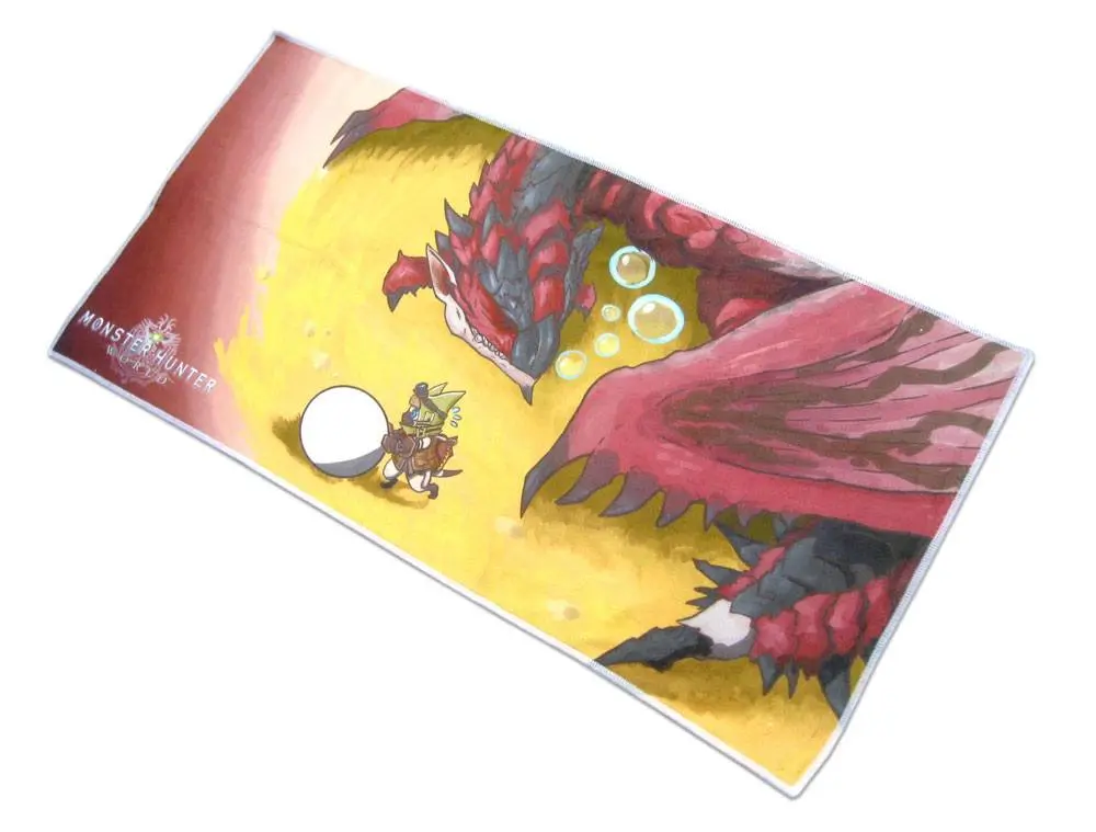Monster Hunter World Towel Rathalos &amp; Palico Egg Quest 70 x 35 cm product photo