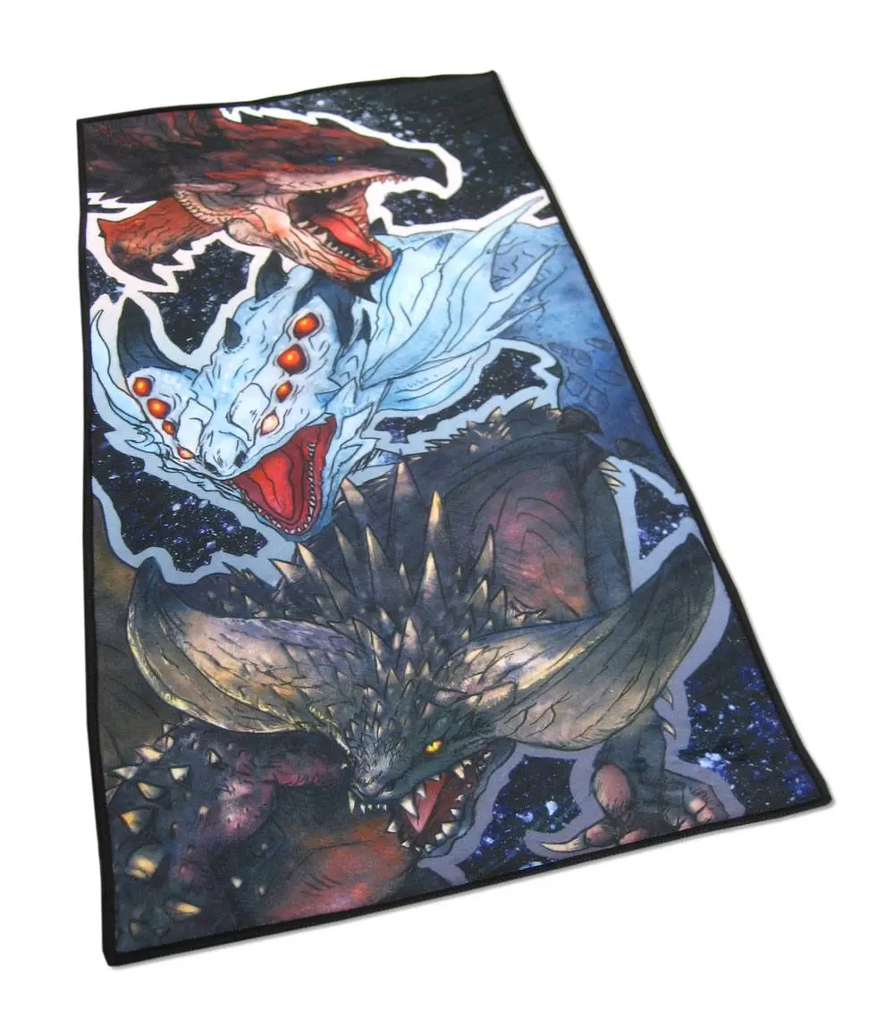 Monster Hunter World Towel Rathalos, Xenojiva &amp; Nergikante 70 x 35 cm product photo