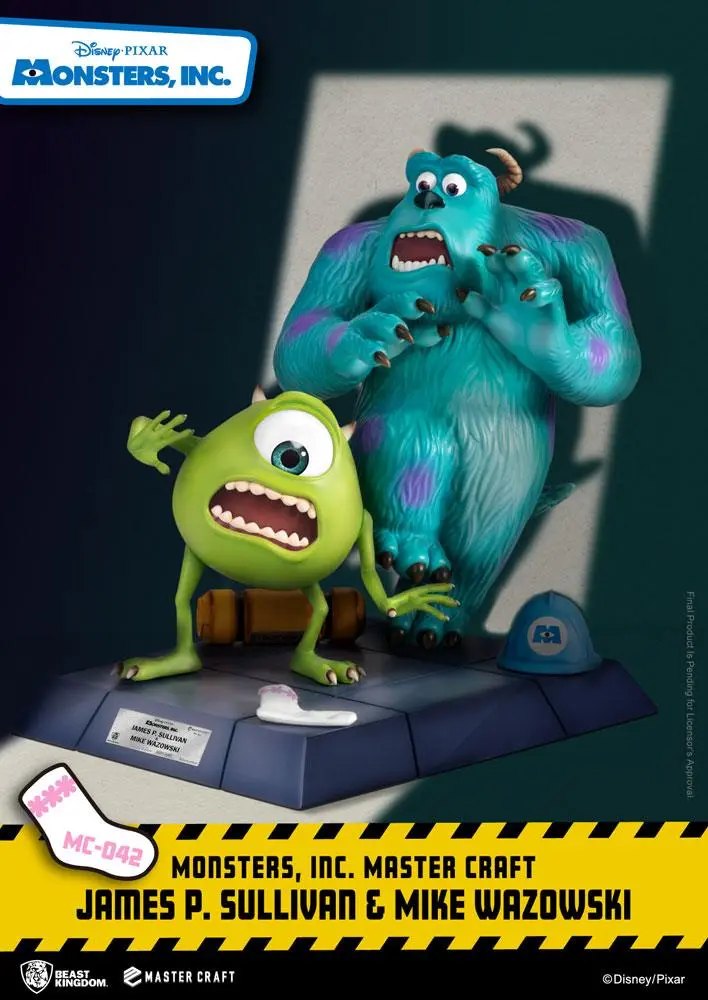 Monsters, Inc. Master Craft Statue James P. Sullivan &amp; Mike Wazowski 34 cm product photo