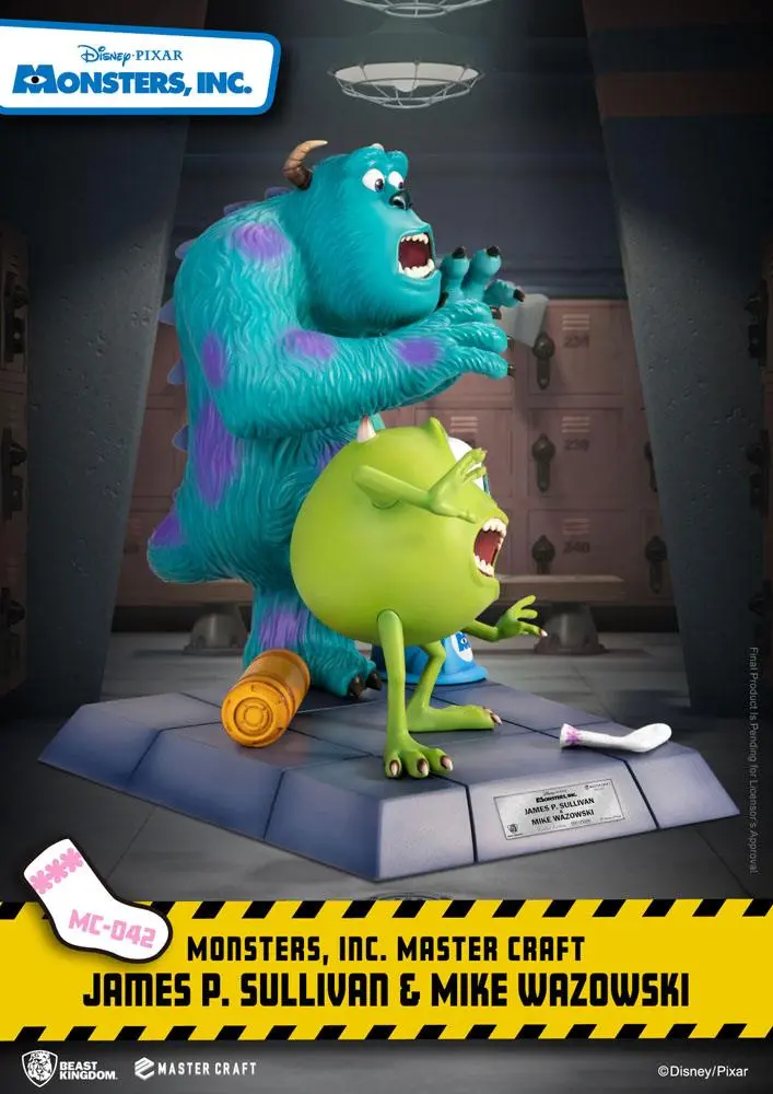 Monsters, Inc. Master Craft Statue James P. Sullivan &amp; Mike Wazowski 34 cm product photo