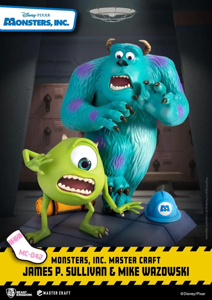 Monsters, Inc. Master Craft Statue James P. Sullivan &amp; Mike Wazowski 34 cm product photo