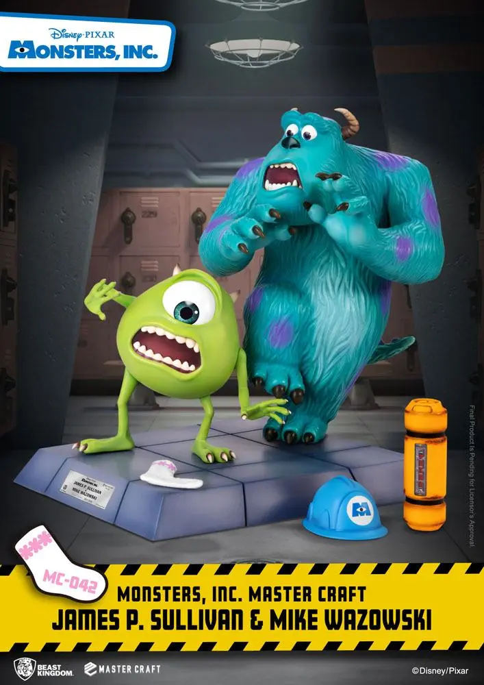 Monsters, Inc. Master Craft Statue James P. Sullivan &amp; Mike Wazowski 34 cm product photo