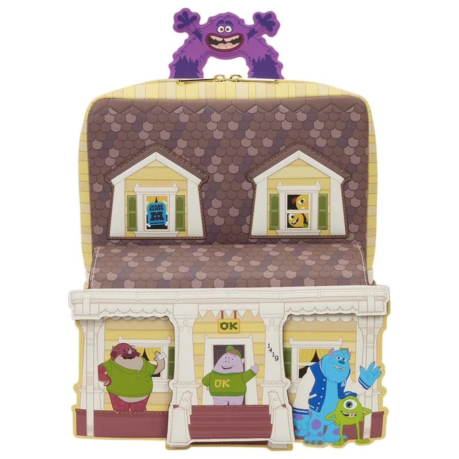 Monsters University Oozma Kappa House Figural Mini Backpack product photo