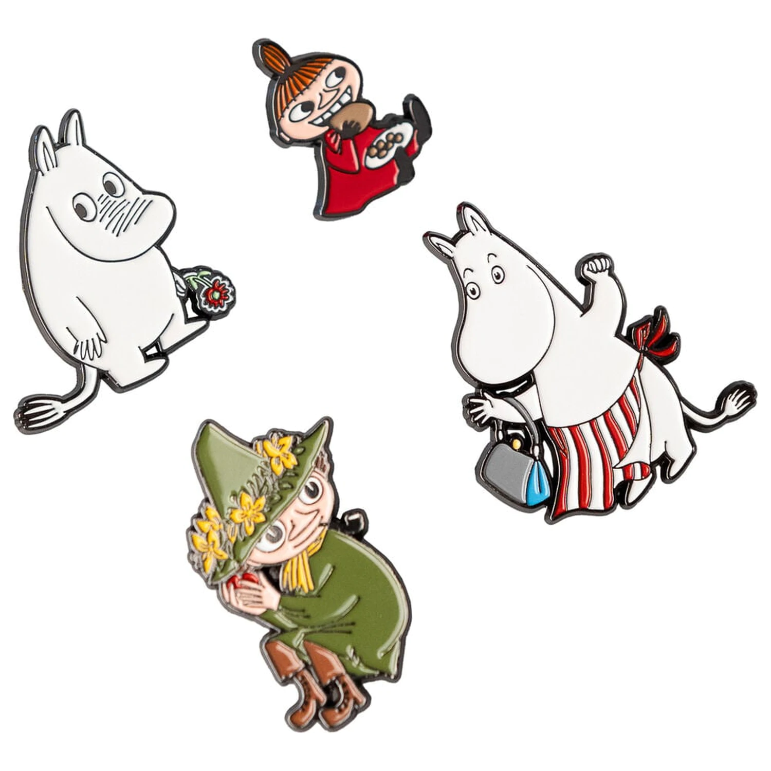 Moomin set of 4 pins product photo