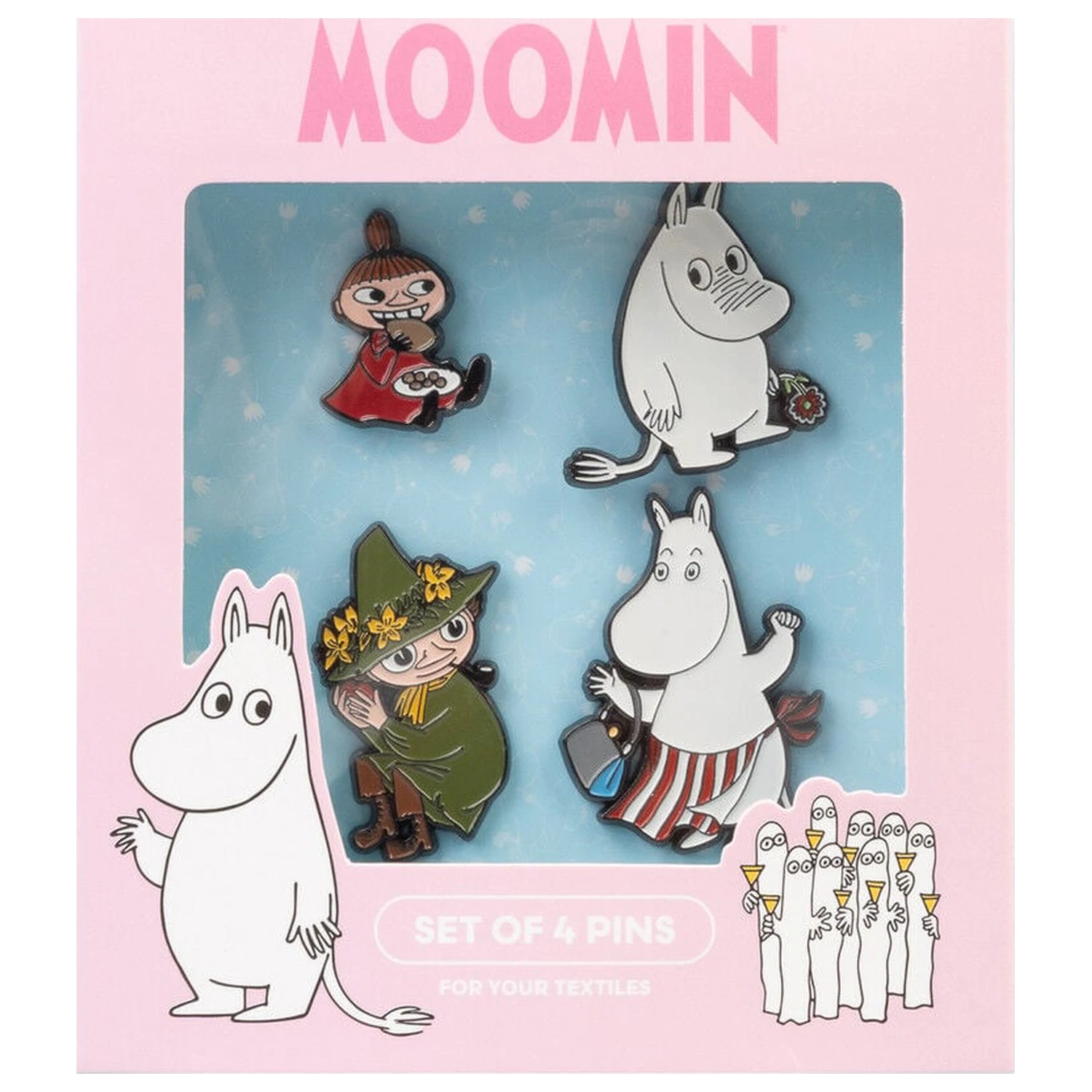 Moomin set of 4 pins product photo