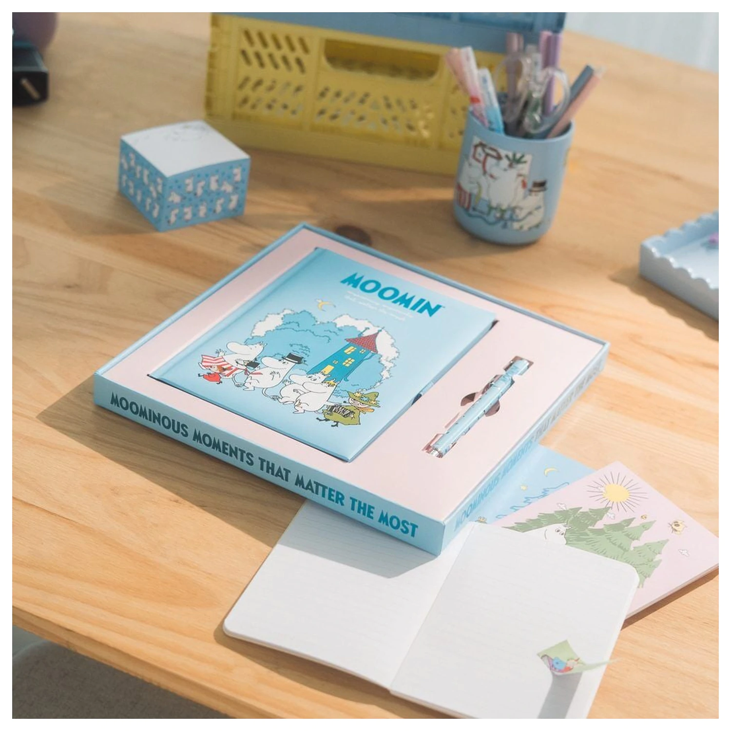 Moomin A5 notebook and pen set product photo
