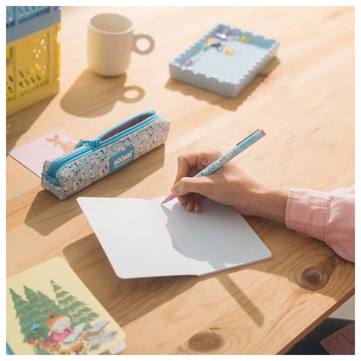 Moomin Set pencil case, pen and pencil product photo
