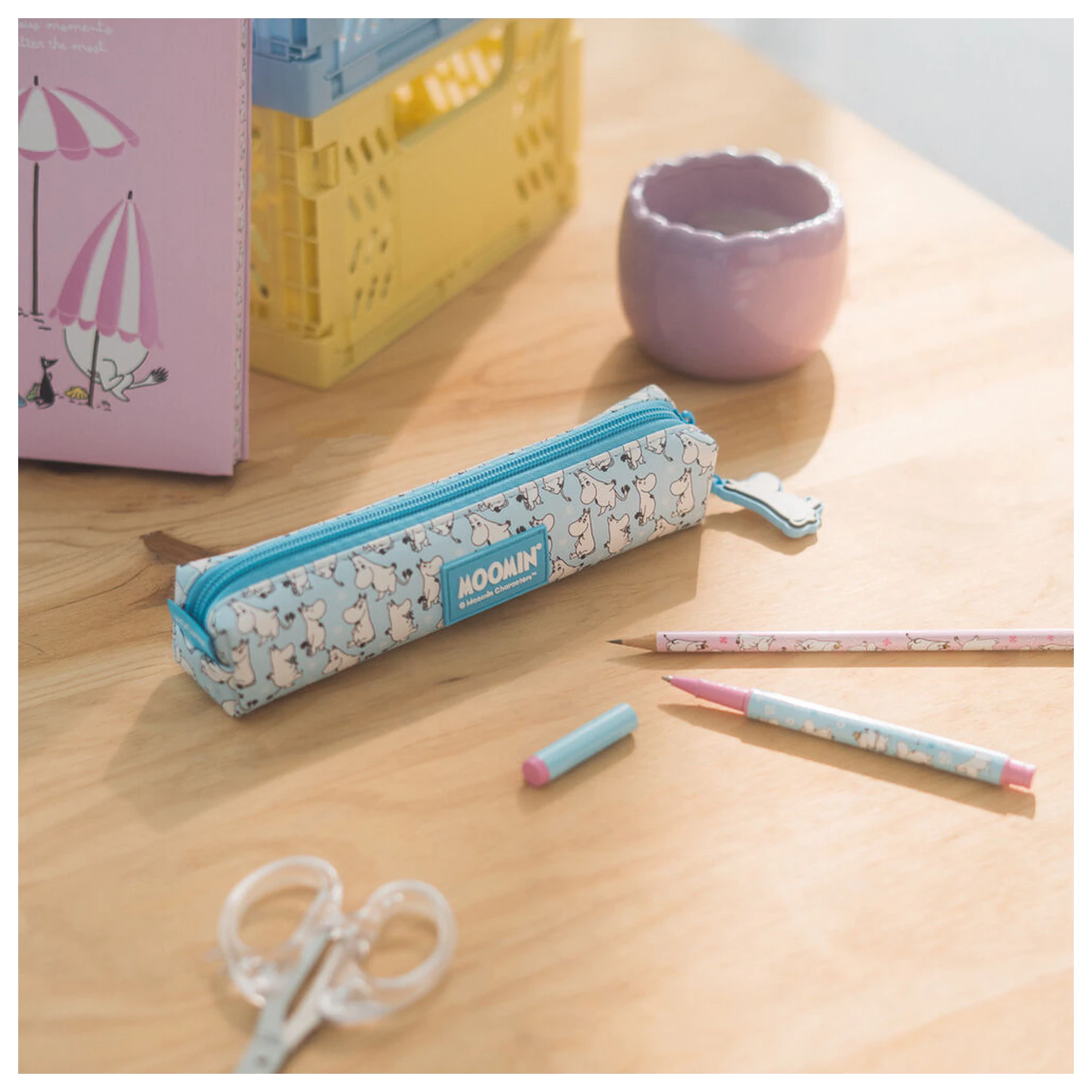 Moomin Set pencil case, pen and pencil product photo
