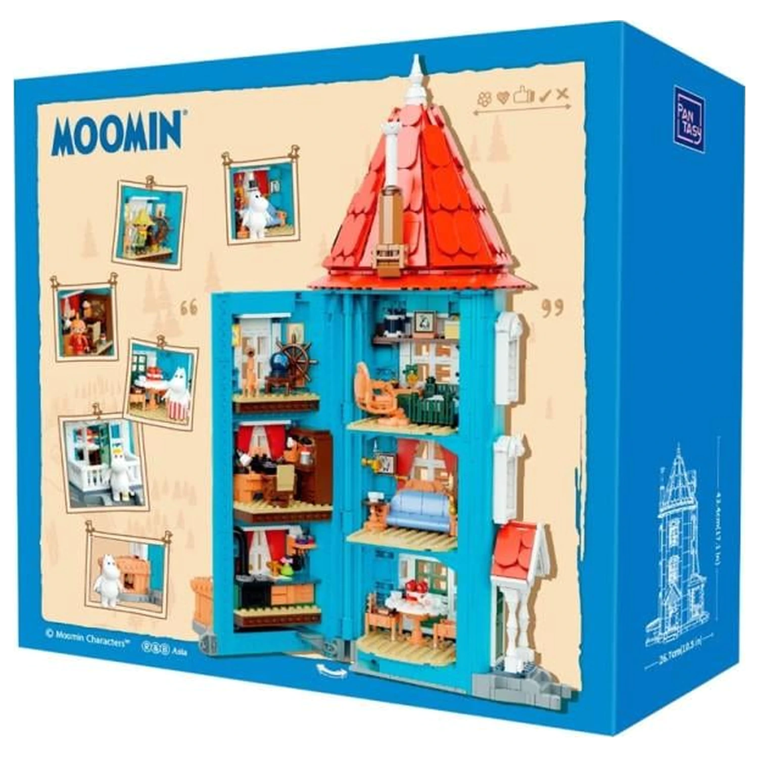 MOOMIN Moomin House Building Block 1757 pcs product photo