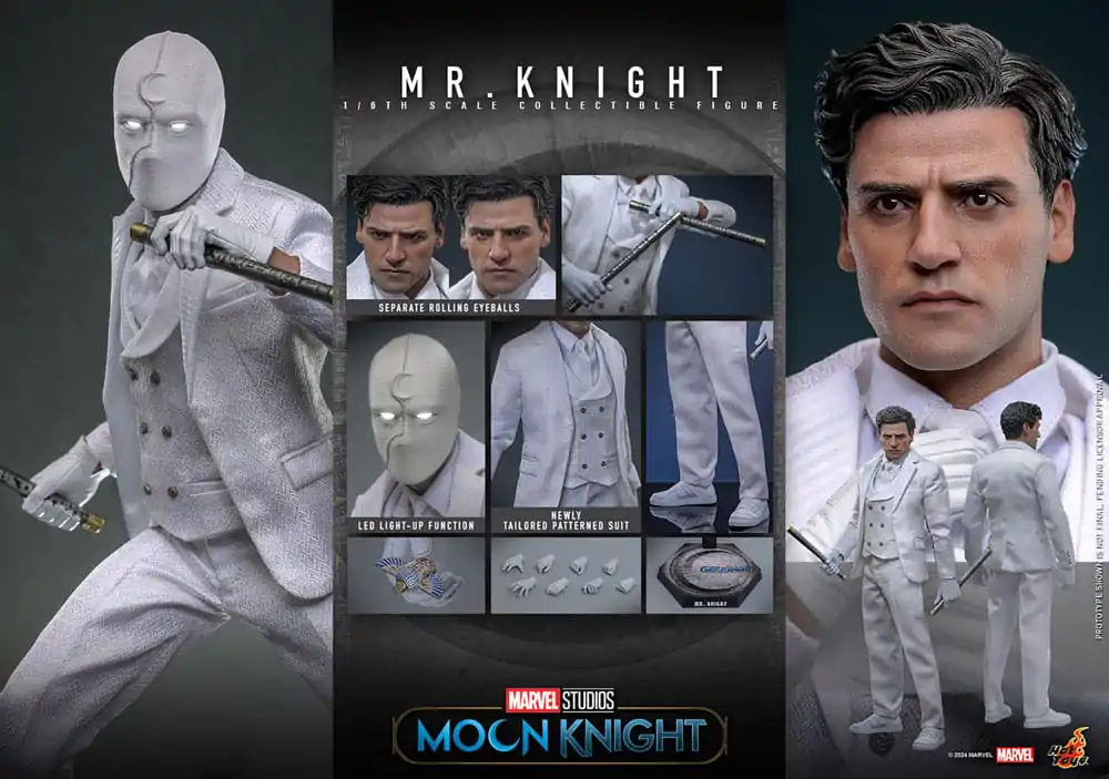 Moon Knight Action Figure 1/6 Mr. Knight 29 cm termékfotó