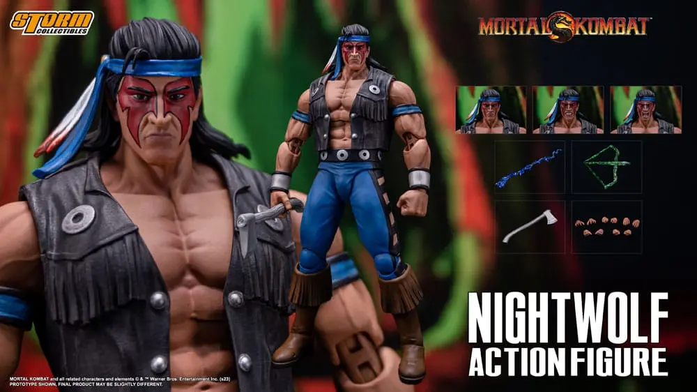 Mortal Kombat Action Figure 1/12 Nightwolf 18 cm termékfotó