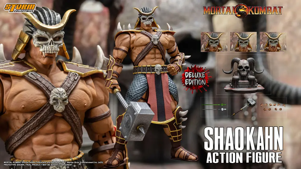 Mortal Kombat Action Figure 1/12 Shao Kahn Deluxe Edition 18 cm product photo