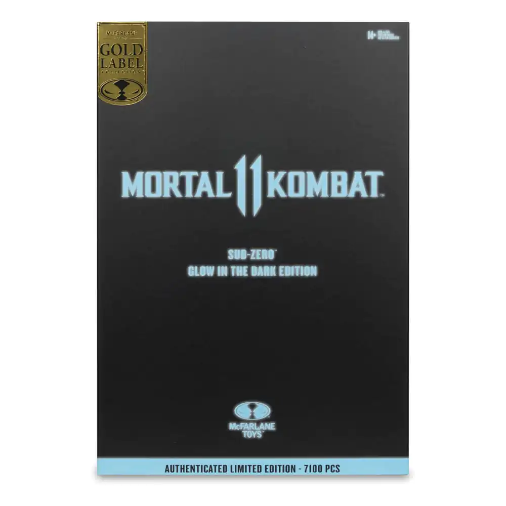 Mortal Kombat Action Figure Glow in the Dark Edition Sub-Zero (Gold Label) 18 cm product photo