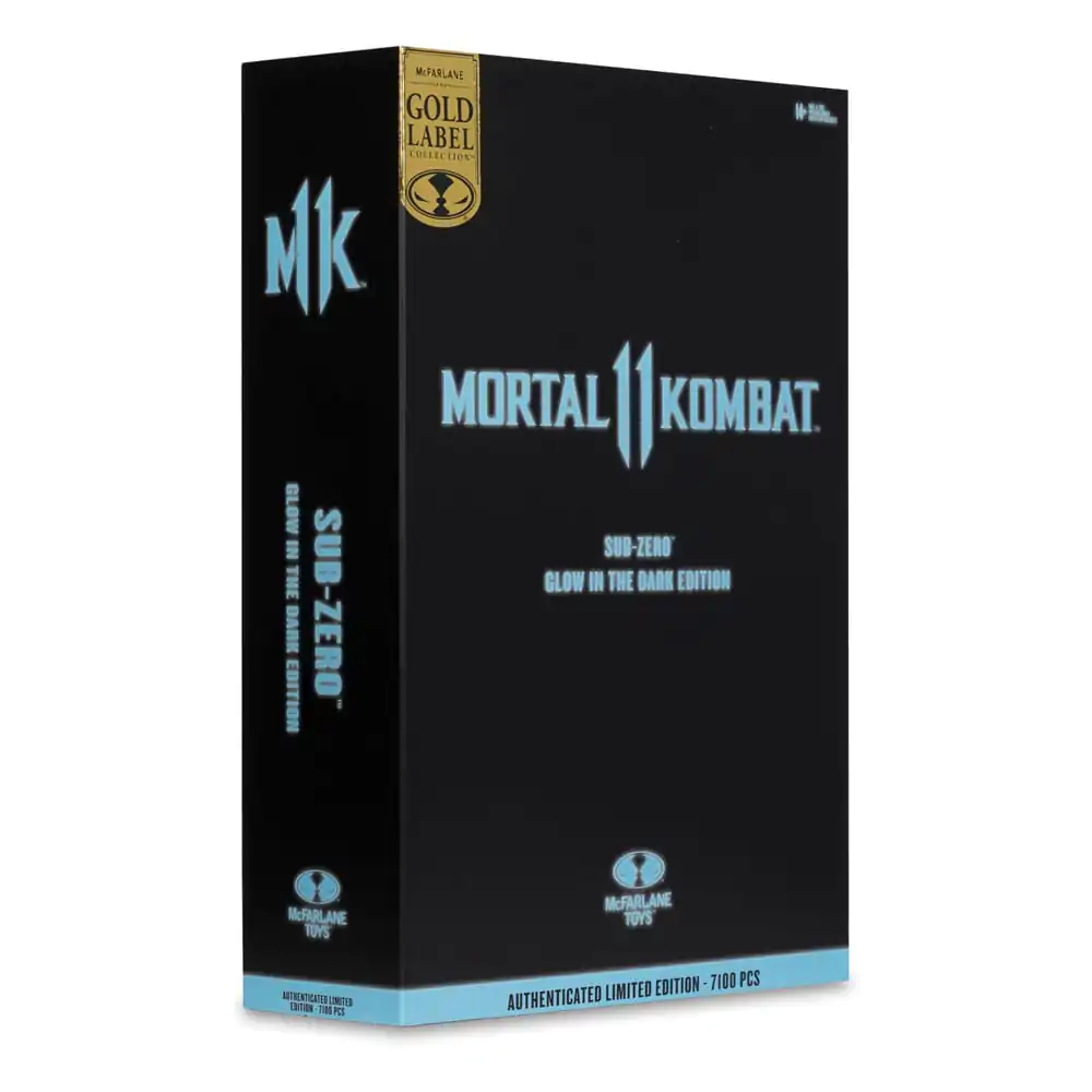 Mortal Kombat Action Figure Glow in the Dark Edition Sub-Zero (Gold Label) 18 cm product photo