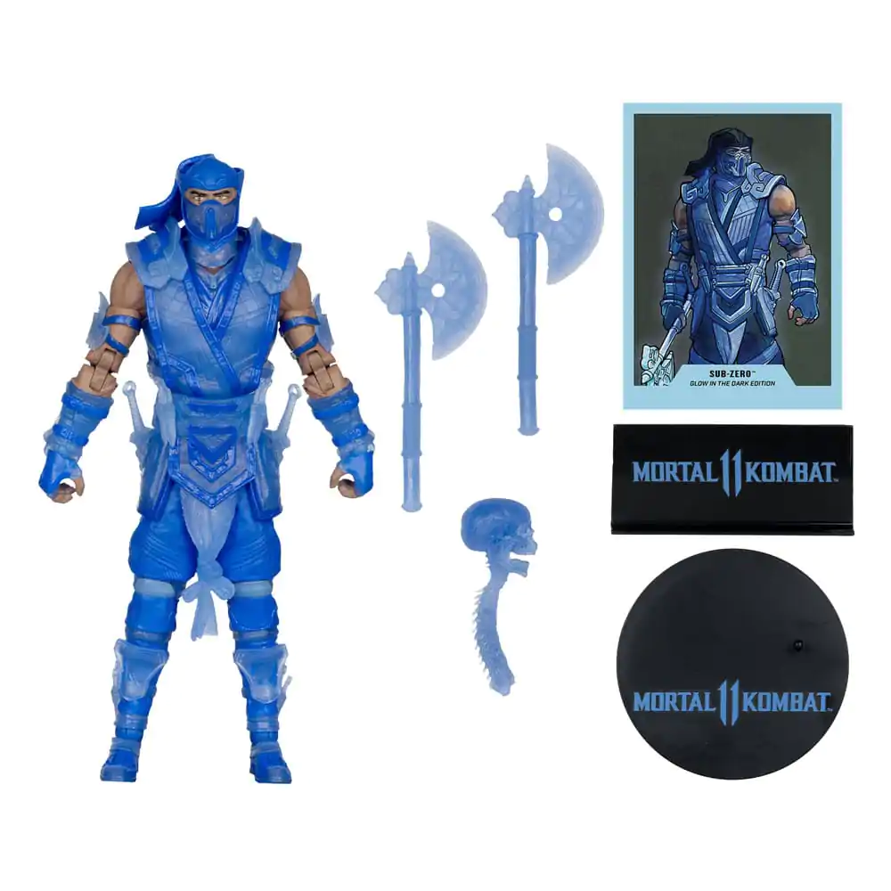 Mortal Kombat Action Figure Glow in the Dark Edition Sub-Zero (Gold Label) 18 cm product photo