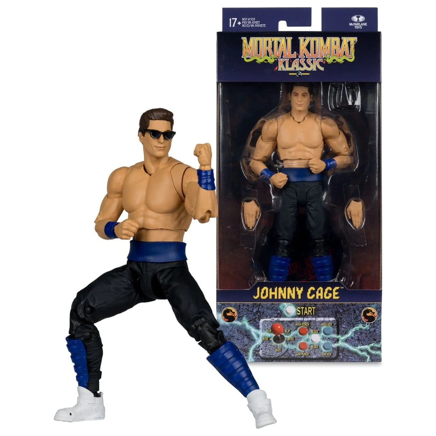 Mortal Kombat Klassics Action Figure Johnny Cage 19 cm product photo
