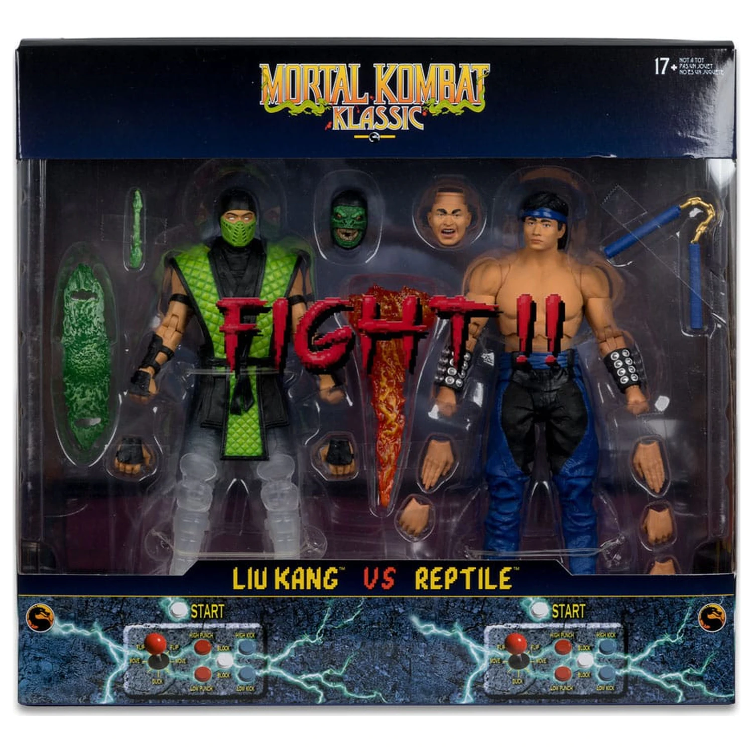 Mortal Kombat Action Figure 2-Pack Liu Kang vs. Reptile (Klassics) 18 cm product photo