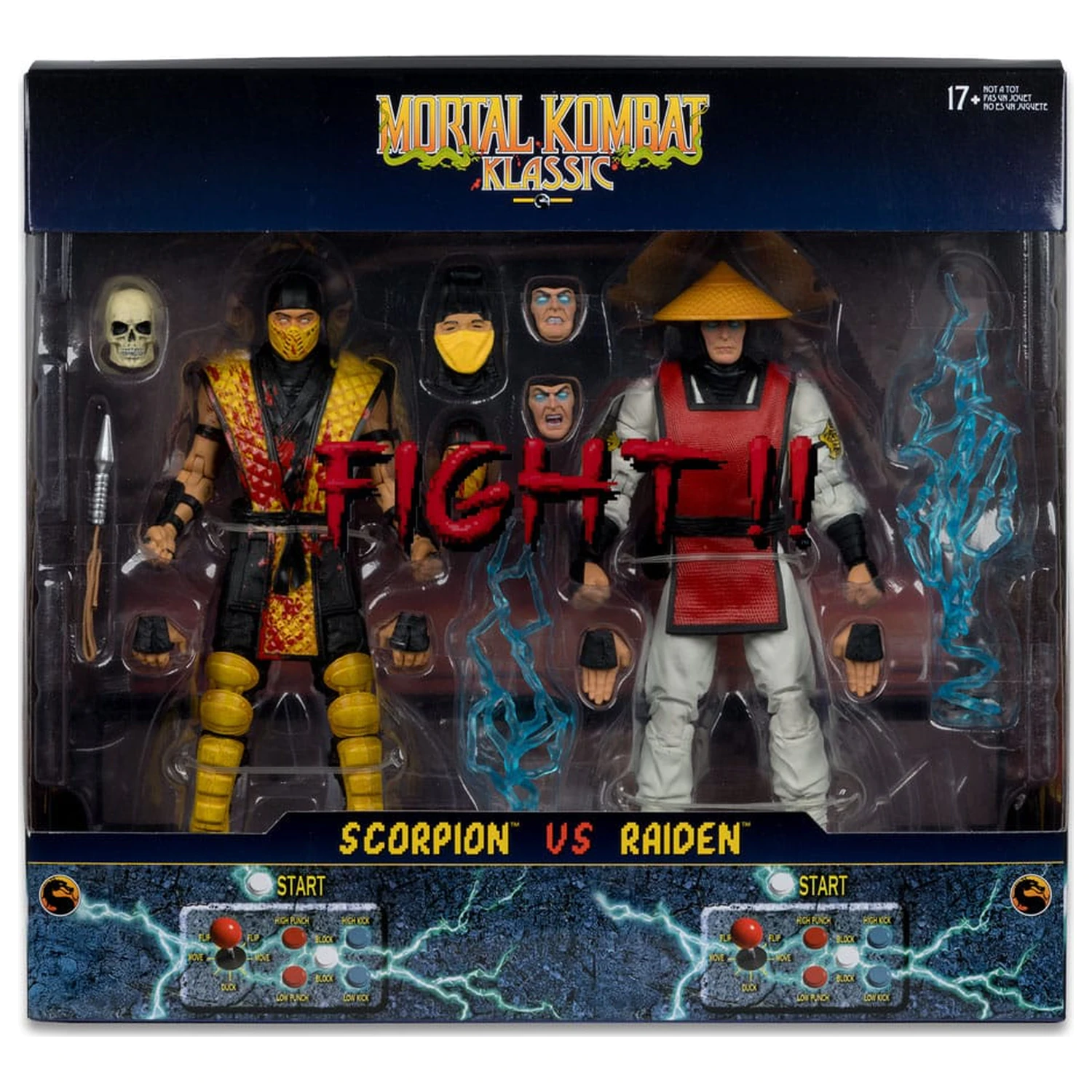 Mortal Kombat Action Figure 2-Pack Scorpion vs. Raiden (Klassics) 18 cm product photo