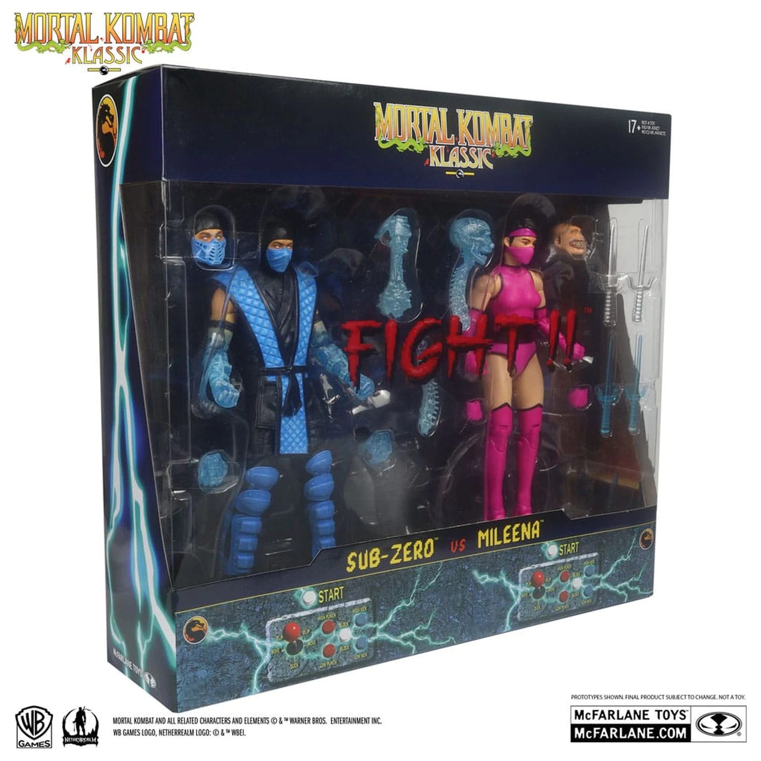 Mortal Kombat Action Figure 2-Pack Sub-Zero vs. Mileena (Klassiks) 18 cm product photo