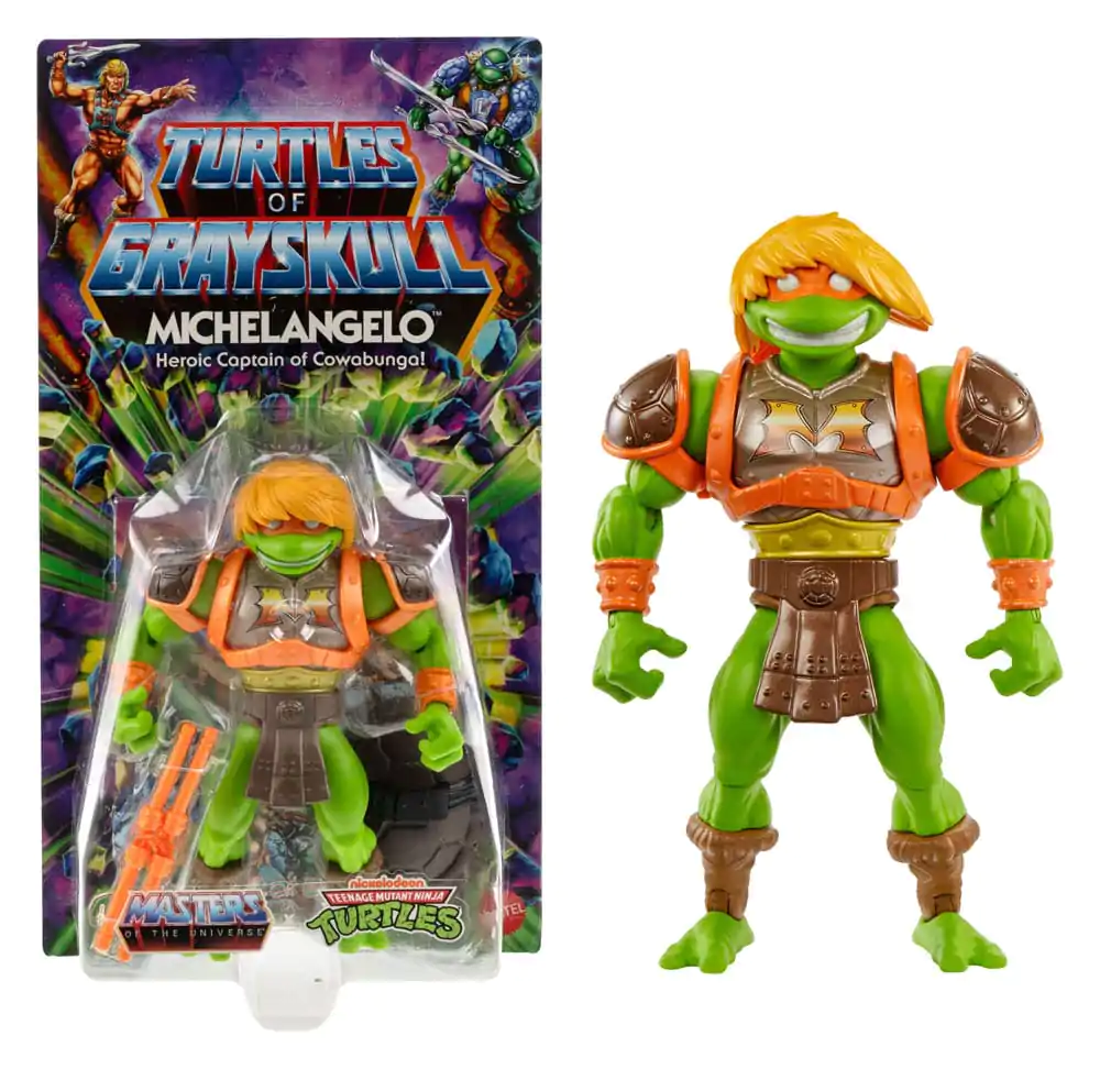 MOTU x TMNT: Turtles of Grayskull Action Figure Michelangelo 14 cm termékfotó