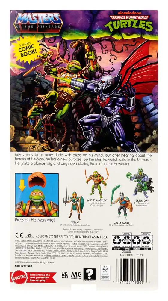 MOTU x TMNT: Turtles of Grayskull Action Figure Michelangelo 14 cm termékfotó