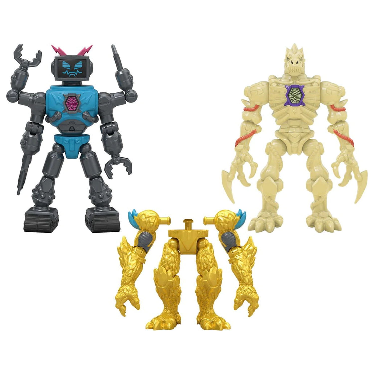 Mr. Beast Lab Hybrids Series 2 Mini Figuren 2er-Pack Lab-Bot vs Gid Skeleton 11 cm  product photo