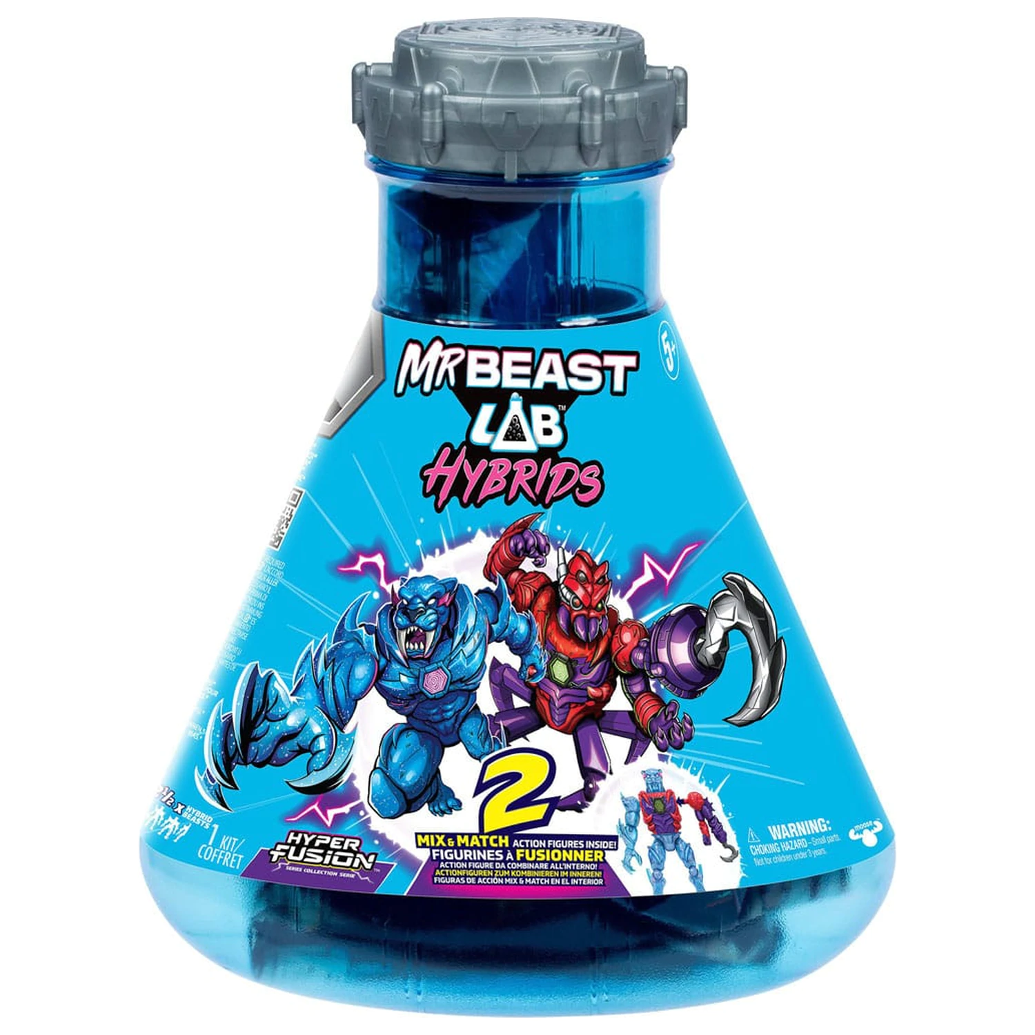 Mr. Beast Lab Hybrids Series 2 Mini Figuren 2er-Pack Spider vs Energy Panther 11 cm  product photo