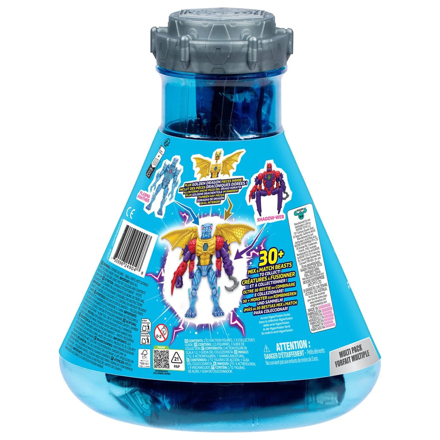 Mr. Beast Lab Hybrids Series 2 Mini Figuren 2er-Pack Spider vs Energy Panther 11 cm  product photo