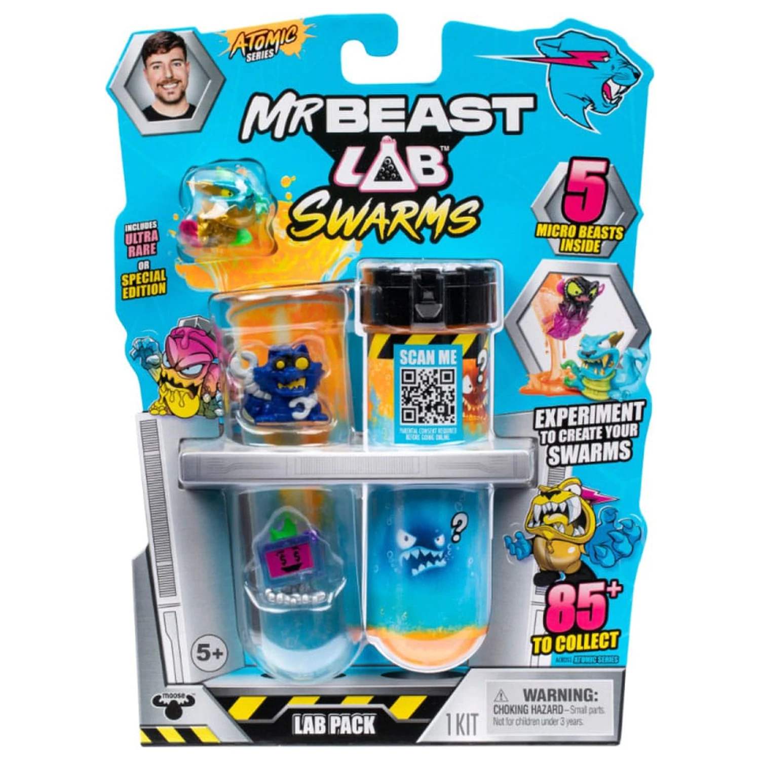 Mr. Beast Lab Swarms Series 2 Mini Figuren 5er-Pack Atomic Series 2,5 cm  product photo