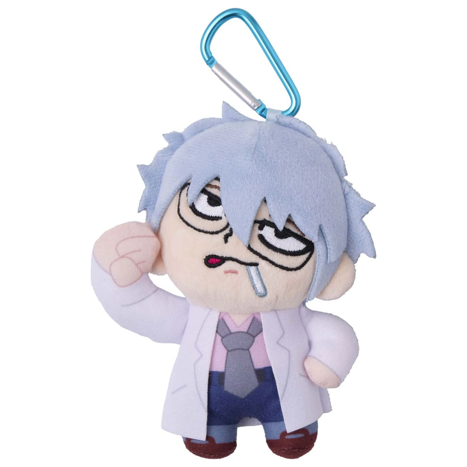 Mr. Ginpachi´s Zany Class x Okawabukubu Youth Plush Keychain Ginpachi Sakata 12 cm  product photo