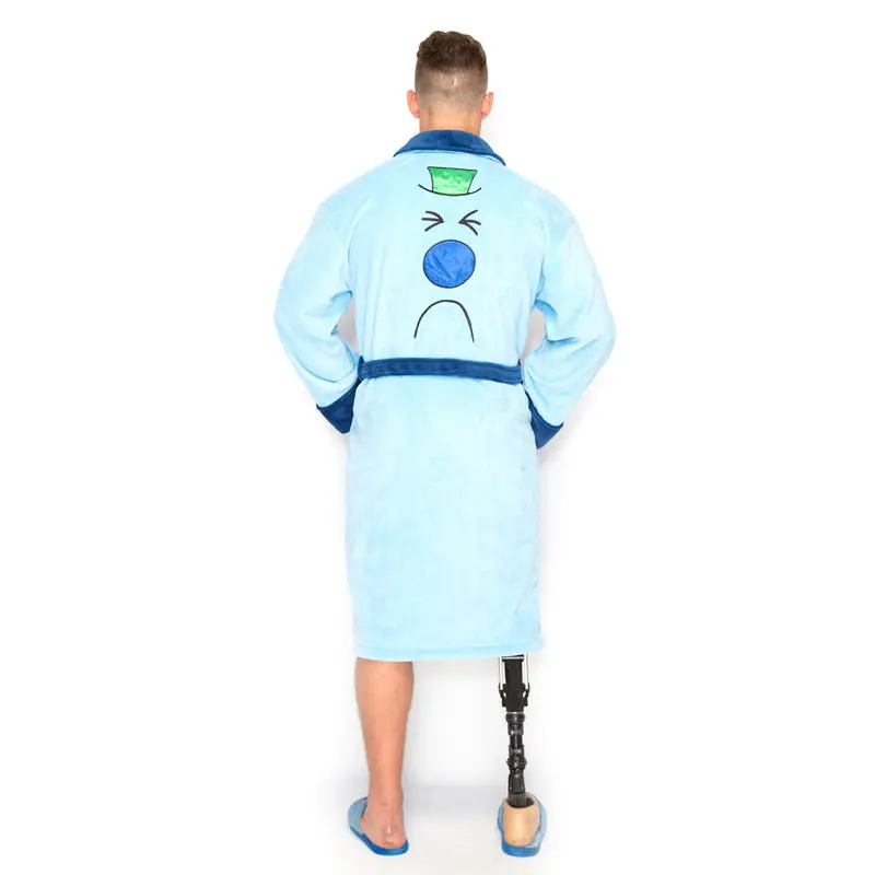 Mr Men Little Miss Mr Grumpy mens fleece bathrobe product photo