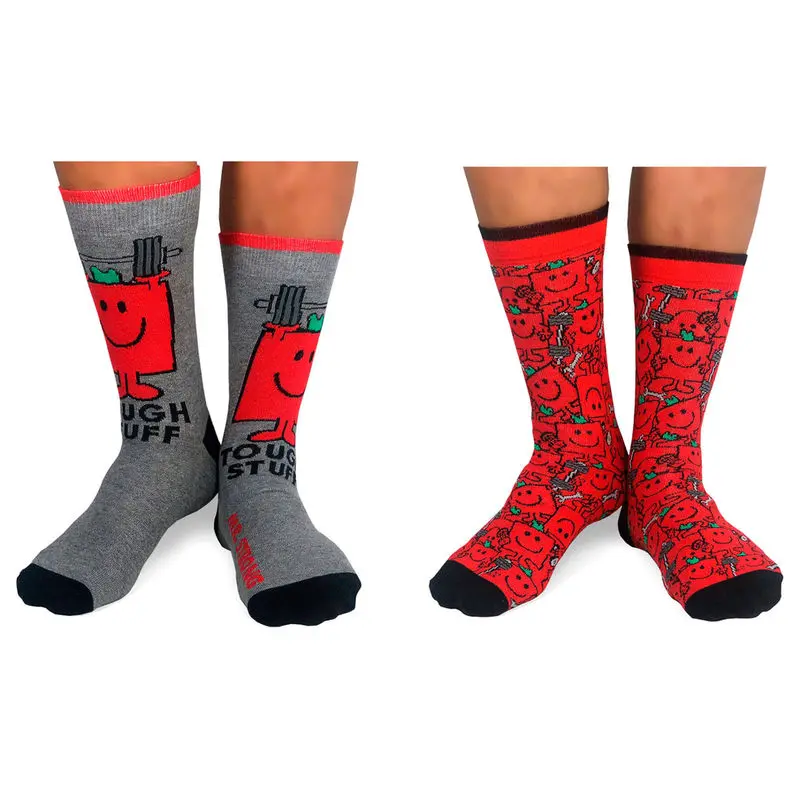Mr Men Mr Strong 2 pack assorted socks product photo