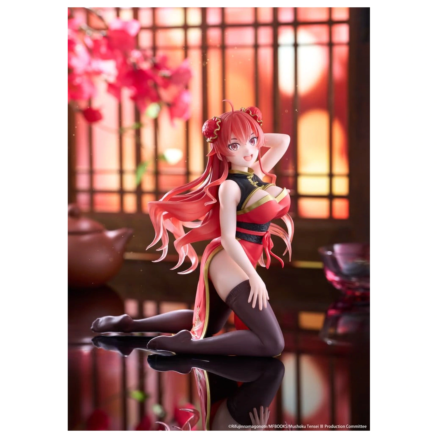 Mushoku Tensei: Jobless Reincarnation Desktop Cute PVC Figure Eris Greyrat (Chinese Dress Ver.) 13 cm product photo