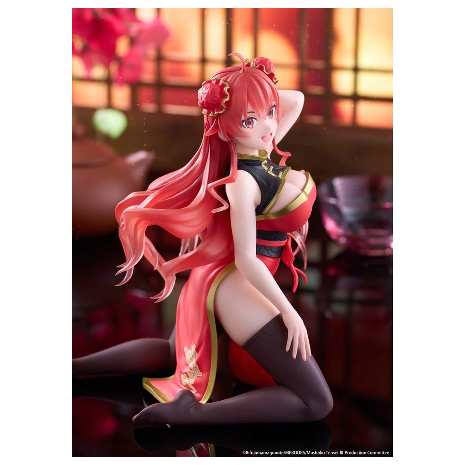 Mushoku Tensei: Jobless Reincarnation Desktop Cute PVC Figure Eris Greyrat (Chinese Dress Ver.) 13 cm product photo