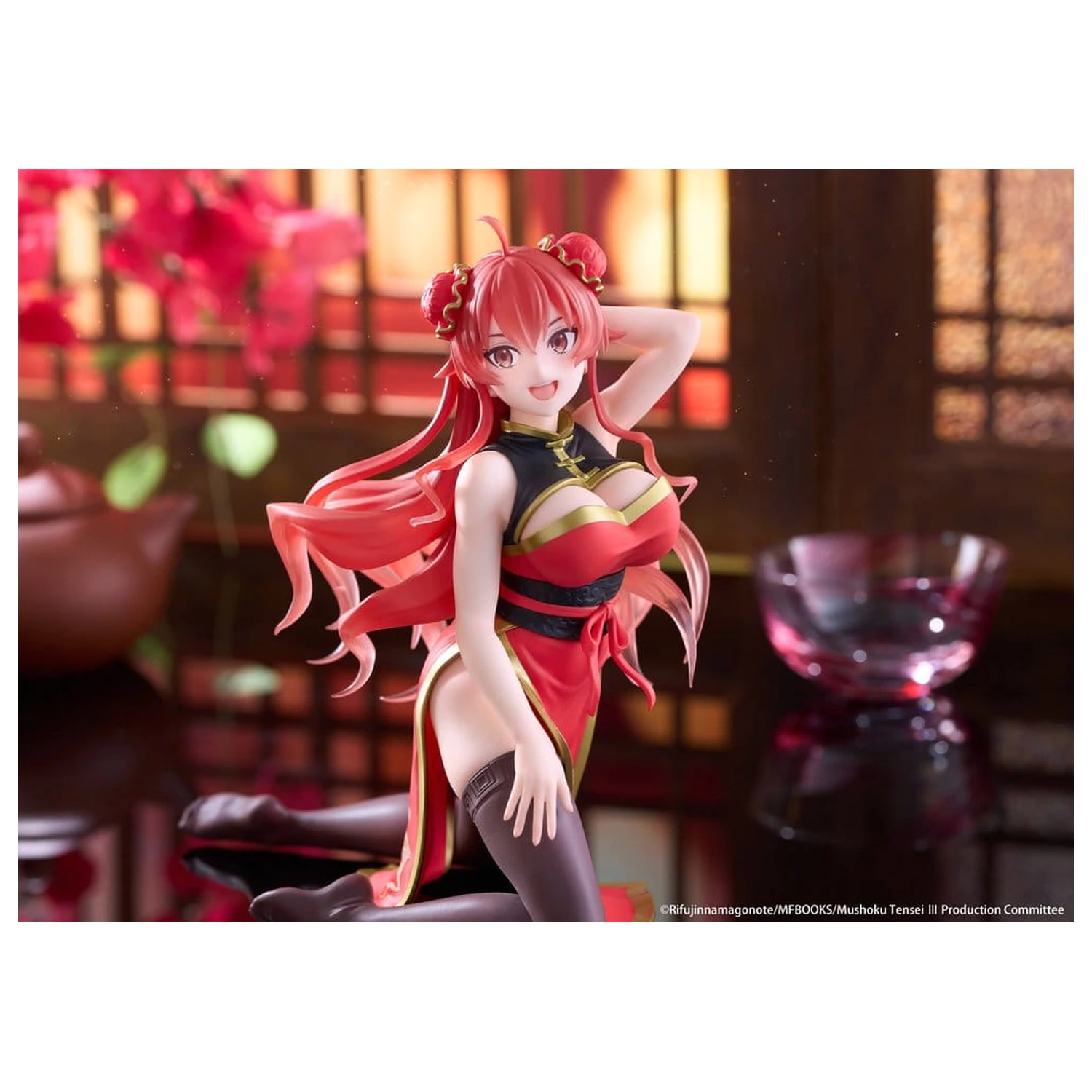 Mushoku Tensei: Jobless Reincarnation Desktop Cute PVC Figure Eris Greyrat (Chinese Dress Ver.) 13 cm product photo