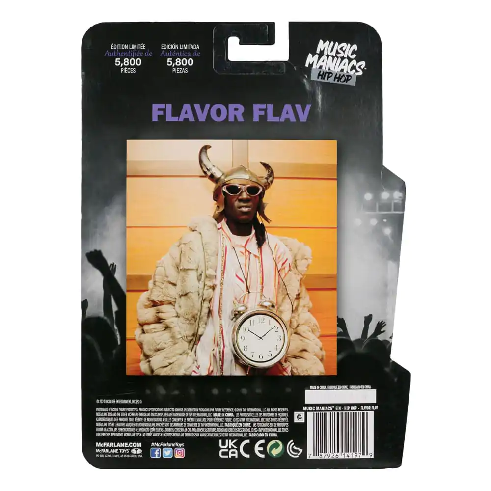 Music Maniacs Hip Hop Action Figure Flavor Flav 16 cm product photo