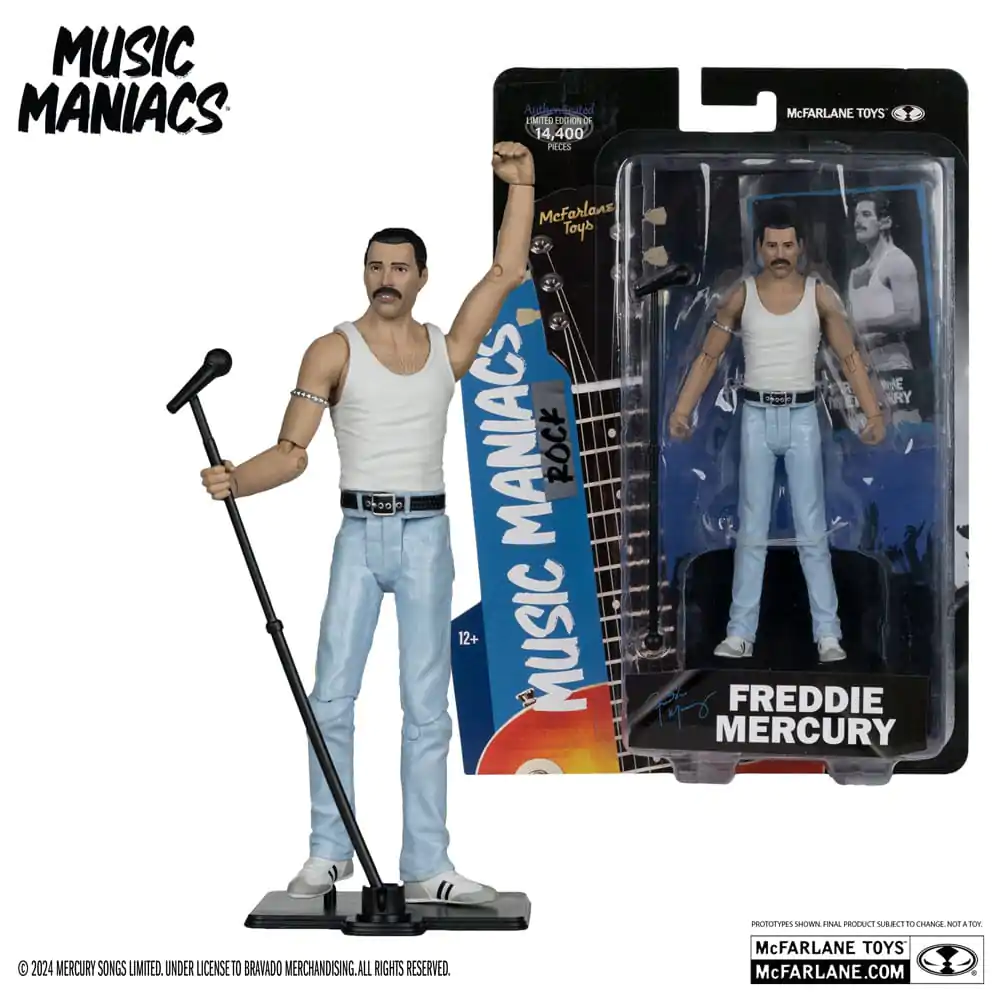 Music Maniacs Rock Action Figure Freddie Mercury 15 cm termékfotó