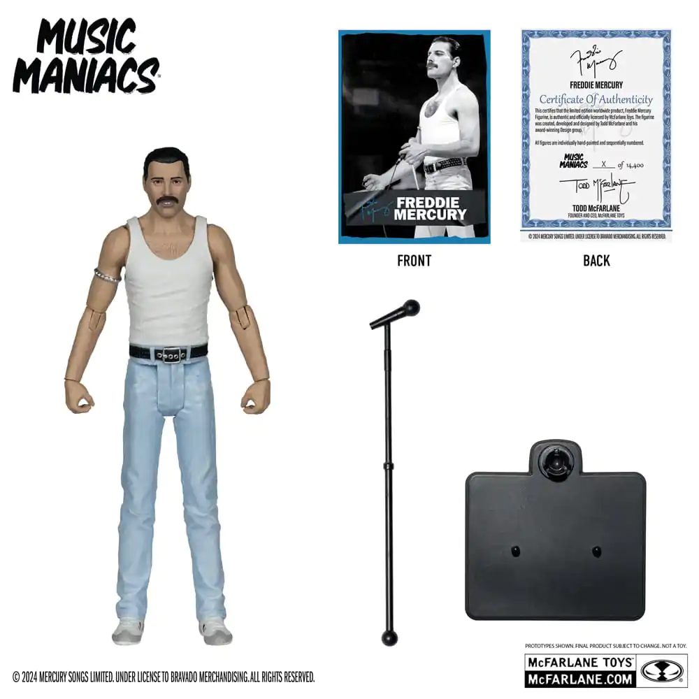 Music Maniacs Rock Action Figure Freddie Mercury 15 cm termékfotó