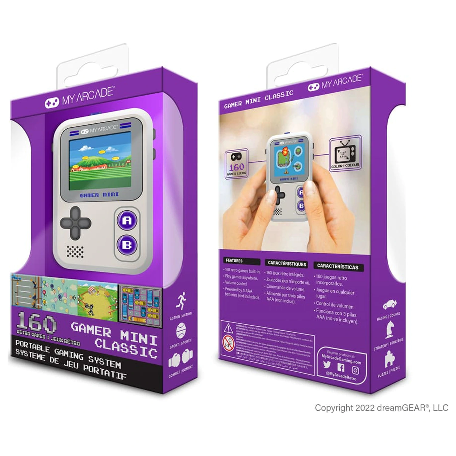 My Arcade Portable Gaming System Gamer Mini Classic  product photo