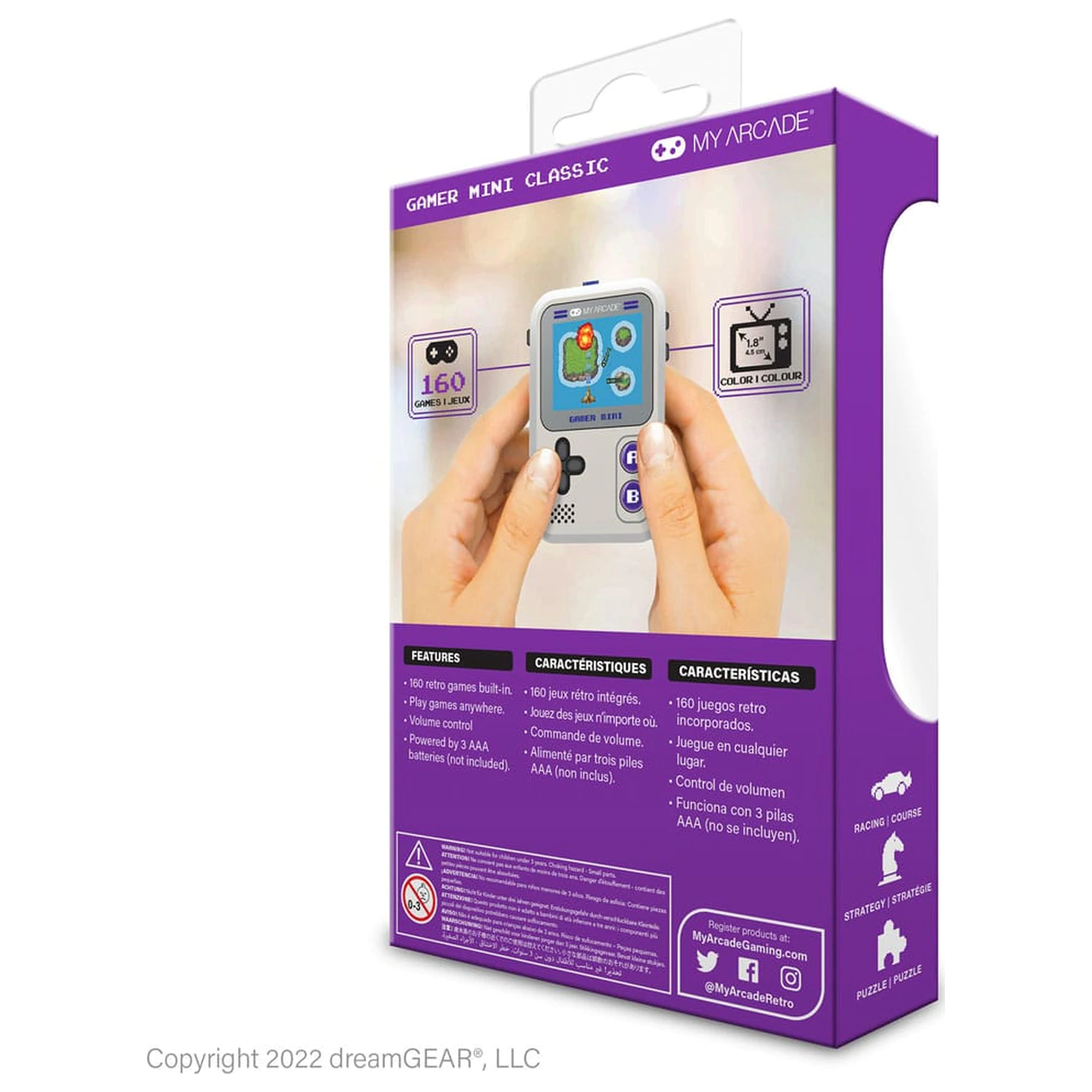 My Arcade Portable Gaming System Gamer Mini Classic  product photo