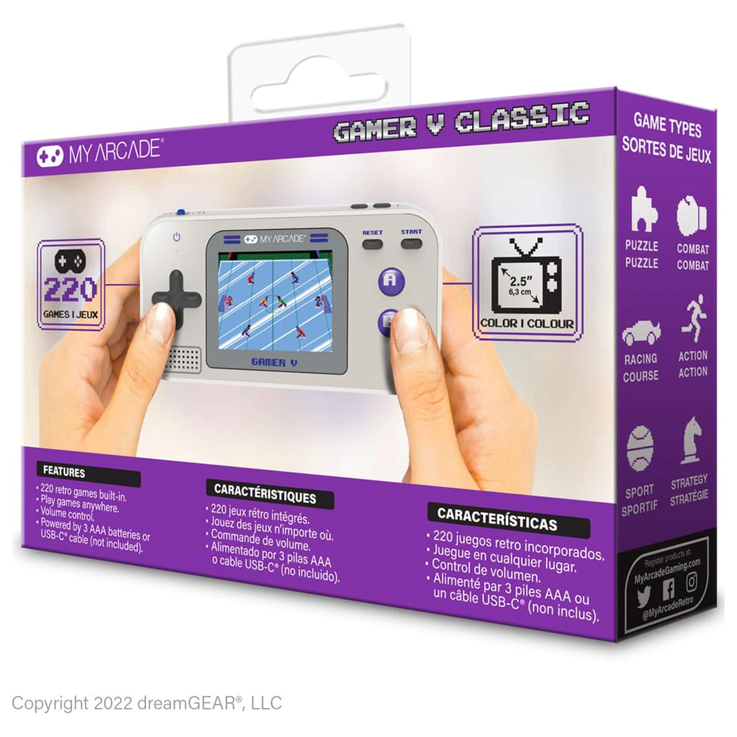 My Arcade Portable Gaming System Gamer V Classic  product photo