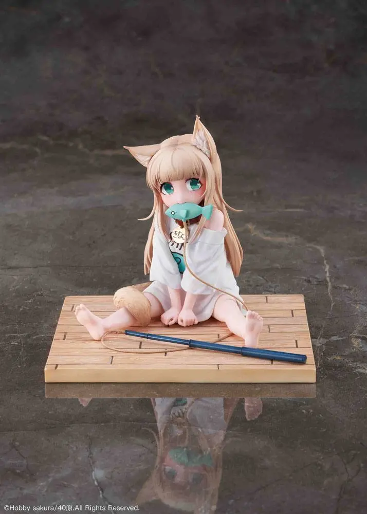 My Cat Is a Kawaii Girl PVC Statue 1/6 Kinako Sitting Fish Ver. Deluxe Version 14 cm product photo