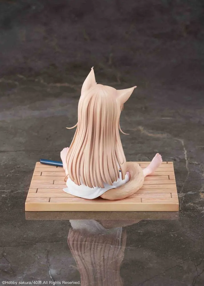 My Cat Is a Kawaii Girl PVC Statue 1/6 Kinako Sitting Fish Ver. Deluxe Version 14 cm product photo