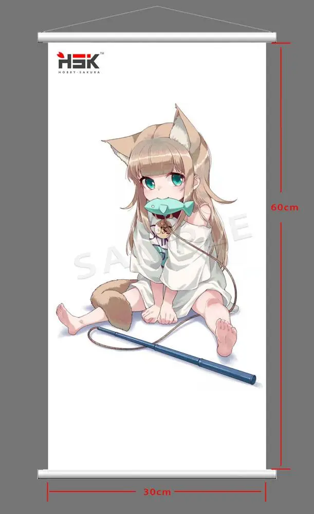 My Cat Is a Kawaii Girl PVC Statue 1/6 Kinako Sitting Fish Ver. Deluxe Version 14 cm product photo