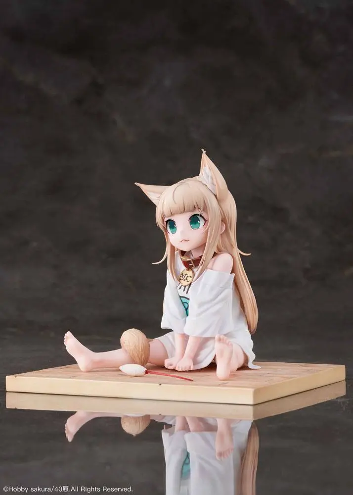 My Cat Is a Kawaii Girl PVC Statue 1/6 Kinako Sitting Fish Ver. Deluxe Version 14 cm product photo