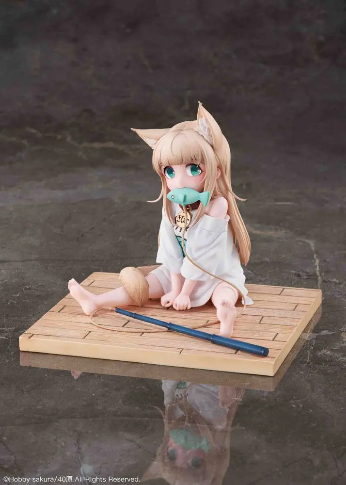 My Cat Is a Kawaii Girl PVC Statue 1/6 Kinako Sitting Fish Ver. 14 cm product photo