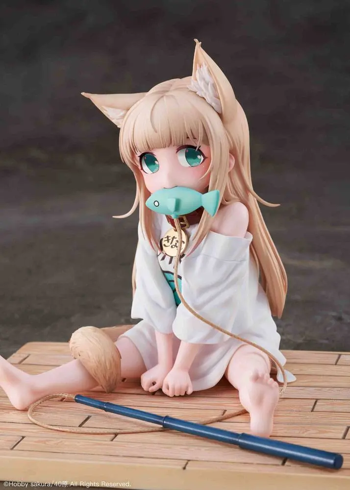 My Cat Is a Kawaii Girl PVC Statue 1/6 Kinako Sitting Fish Ver. 14 cm product photo