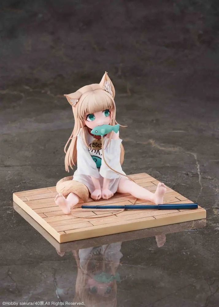 My Cat Is a Kawaii Girl PVC Statue 1/6 Kinako Sitting Fish Ver. 14 cm product photo